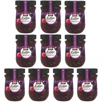 Schwartau Extra Waldfrucht Frühstück Fruchtaufstrich 340g 10er Pack