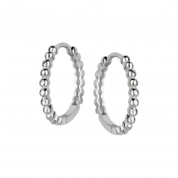 Ohrringe Silber 925 rhodiniert glänzend 1,8cm Durchmesser