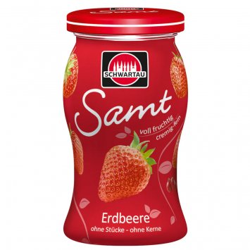 Schwartau Erdbeere Samt Frühstück Fruchtaufstrich Streichzart 270g