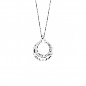 Halskette Gold 585 mit 6 natürlichen Brillanten zus. 0,030ct.