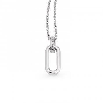 Halskette Gold 585 mit 7 natürlichen Brillanten zus. 0,035ct.