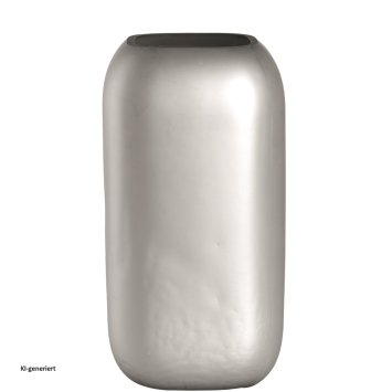 Vase 28 x 15 cm silber matt NEVE