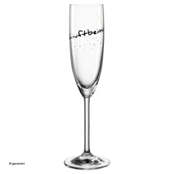 Sektglas 200 ml 'Läuftbeimir' PRESENTE