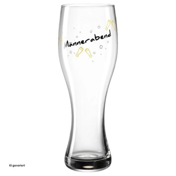 Weizenbierglas 500 ml 'Männerabend' PRESENTE