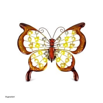 Wanddeko mit Licht Schmetterling