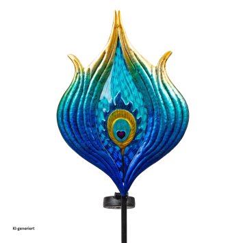 Gartenstecker Blüte mit Solar