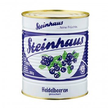 Steinhaus Heidelbeeren feine Früchte gezuckert in der Dose 850ml