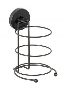 Vacuum-Loc® Haartrocknerhalter Mod. Milazzo Schwarz, Befestigen ohne bohren