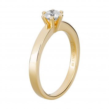 Ring Gold 585 mit natürlichem Brillant 0,50ct.