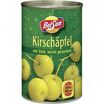 Steinhaus Baby Kirsch Äpfel mit Stiel leicht gezuckert 425ml