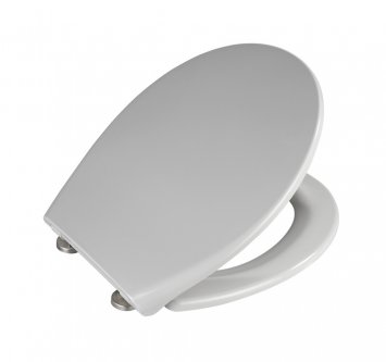 Premium WC-Sitz Mod. Samos Concrete Grey, aus antibakteriellem Duroplast