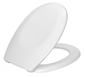 WC-Sitz Mod. Bergamo Weiß, aus antibakteriellem Duroplast