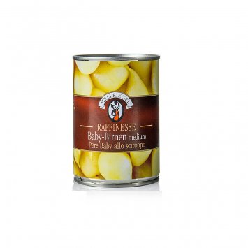 Hellriegel Raffinesse Baby Birnen medium leicht gezuckert 400g