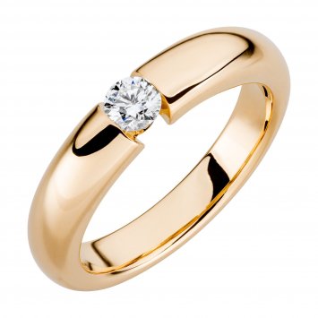 Ring Gold 750 mit natürlichem Brillant 0,25ct.