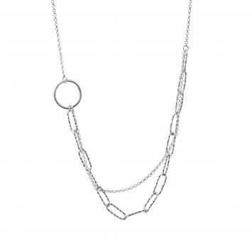 Halskette 925 Silber diamantiert