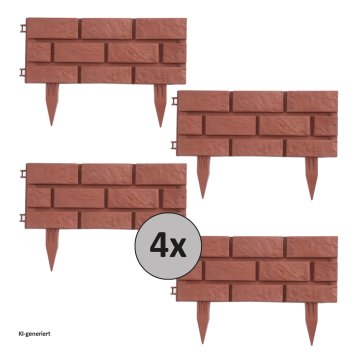 Beeteinfassung Steinmauer Terracotta Nessa