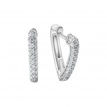 Ohrschmuck 925 Silber weiße Zirkonia