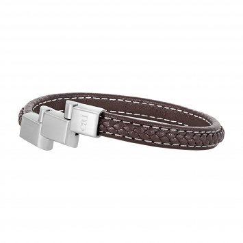 Armband Lederarmband braun 21cm mit Verlängerung