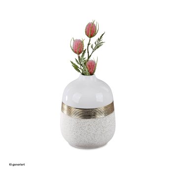 Vase 20 Goldband