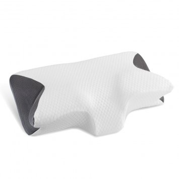 Seitenschläfer-Nackenstützkissen Mod. Visco, Seitenschläfer Kopfkissen mit Arm-Komfortzone