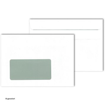 Briefhüllen mit Fenster 1000 St., selbstklebend DIN C6