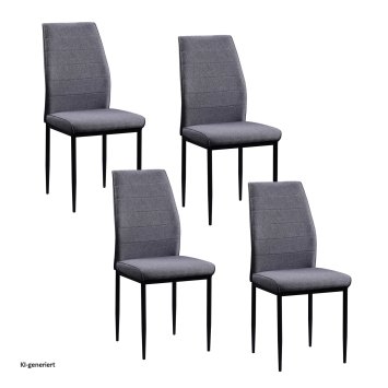 Stuhl Madison Webstoff Grau