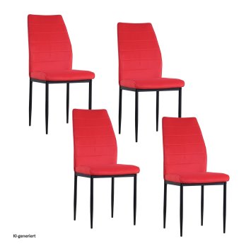 Stuhl Madison Velvet Rot