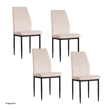 Stuhl Madison Velvet Creme