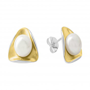 Ohrring 925 Silber mit Süßwasserzuchtperlen