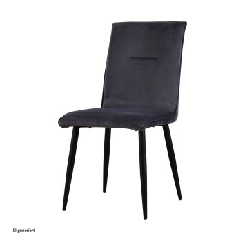 Stuhl Salinas Velvet Grau