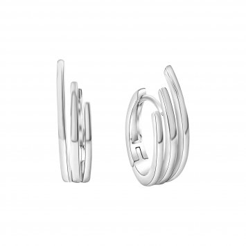 Klappcreolen 925/- Sterling Silber rhodiniert