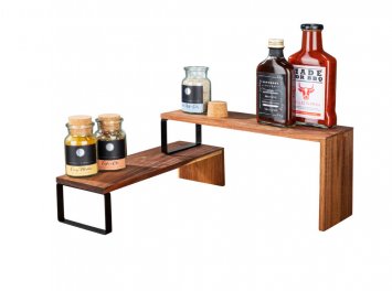 Küchenregal Mod. Vali Akazie, aus FSC® zertifiziertem Akazienholz