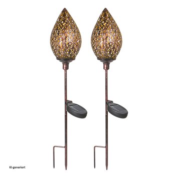 Solarlampe Knospe 2er Set Soley