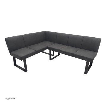 Eckbank 152 x 192 cm Vemal kurzer Schenkel links