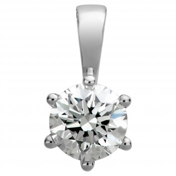 Anhänger Gold 750 mit natürlichem Brillant 0,50 ct.