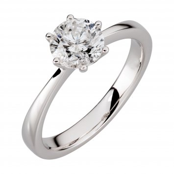 Ring Gold 750 mit natürlichem Brillant 1,00ct.