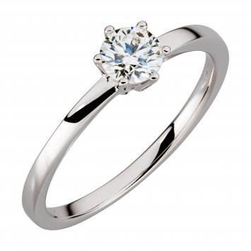 Ring Gold 750 mit natürlichem Brillant 0,50ct.