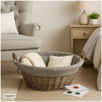 Aufbewahrungskorb 57 x 44 cm Weide