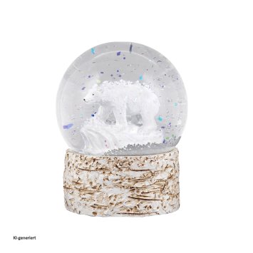 Schneekugel Eisbär