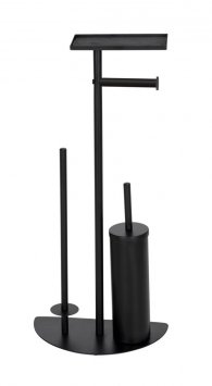 Stand WC-Garnitur Mod. Cosenza Neo Schwarz, 4 Funktionen