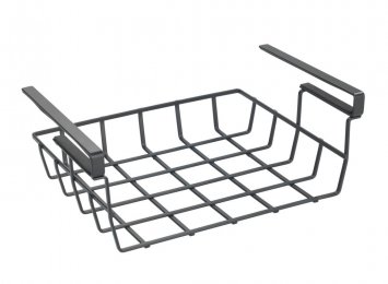 Regaleinhängekorb Mod. Klea Schwarz, für Küchen- oder Kleiderschrank