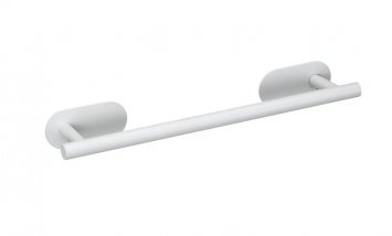 Turbo-Loc® Badetuchstange Uno Mod. Orea White matt, 40 cm, aus rostfreiem Edelstahl