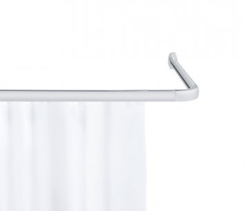 Winkelschiene Mod. Era Chrom, inkl. 16 Gleiter