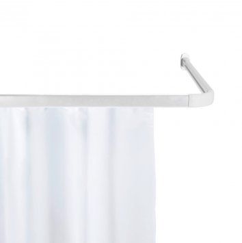 Winkelschiene Mod. Era Weiß, inkl. 16 Gleiter