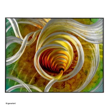 Wandbild Wanddeko Spirale