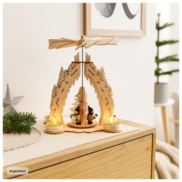 Weihnachtspyramide Schneeball