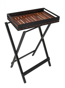 Beistelltisch mit Tablett Mod. Taba , FSC® zertifiziertes Akazienholz