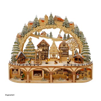 Leuchtbogen LED Weihnachtsmarkt