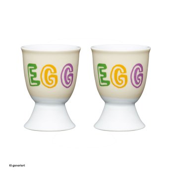 Eierbecher Porzellan 2er Set EGG