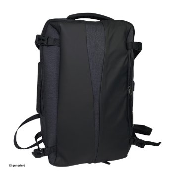 Business-Rucksack u. Tragetasche in einem Stylisch, funktional und kompakt